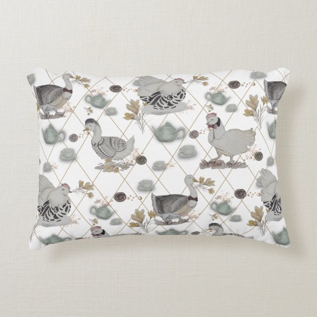 Haute Couture Print Kinderkamer Accent Kussen (Voorkant)