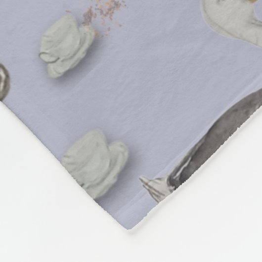 Haute Couture Print Kinderkamer Fleece Deken (Hoek)