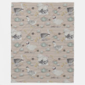 Haute Couture Print Kinderkamer Fleece Deken (Voorkant)