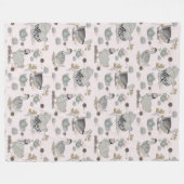 Haute Couture Print Kinderkamer Fleece Deken (Voorkant (Horizontaal))