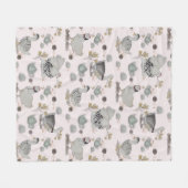 Haute Couture Print Kinderkamer Fleece Deken (Voorkant (Horizontaal))