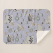 Haute Couture Print Kinderkamer Sherpa Deken (Voorkant (horizontaal))