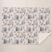 Haute Couture Print Kinderkamer Sherpa Deken (Voorkant (horizontaal))