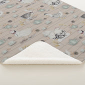 Haute Couture Print Kinderkamer Sherpa Deken (3/4)
