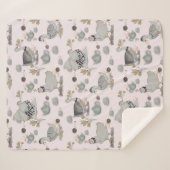 Haute Couture Print Kinderkamer Sherpa Deken (Voorkant (horizontaal))