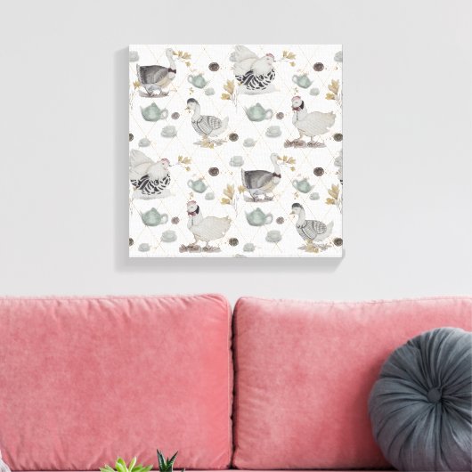 Haute Couture Theme Boganhues Kunstwerk Canvas Afdruk (Insitu (Woonkamer))