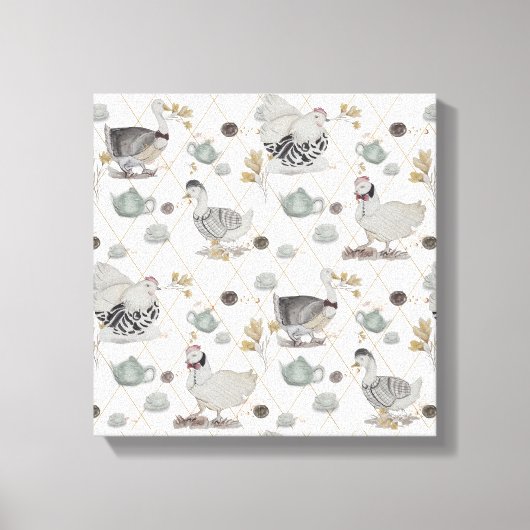 Haute Couture Theme Boganhues Kunstwerk Canvas Afdruk (Voorkant)