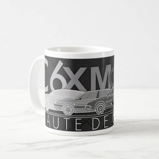 "Haute de Gamme" geïllustreerd mok citroen (Voorkant links)