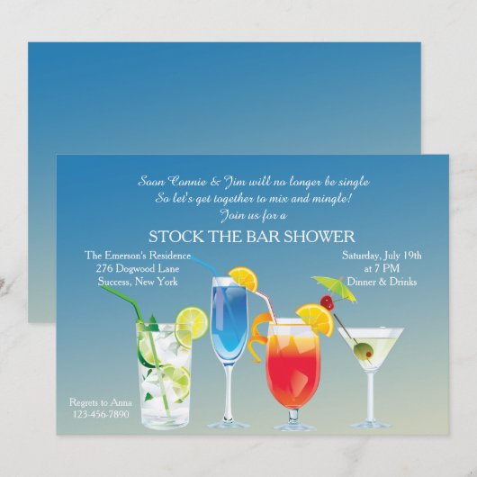 Haute Drink Uitnodiging (Voorkant / Achterkant)