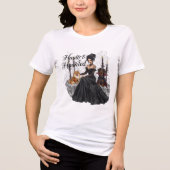 Haute & Haunted  Halloween T-shirt (Voorkant)