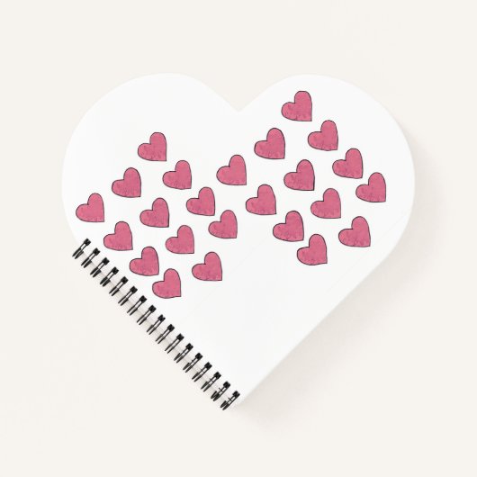 Haute Hearts Heart-Shaped Writing Pad/ Notitieboek (Voorkant)