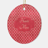 Haute Mess Funny Keramisch Ornament (Links)