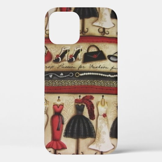 Haute Mode Hoesje-Mate iPhone Case (Achterkant)