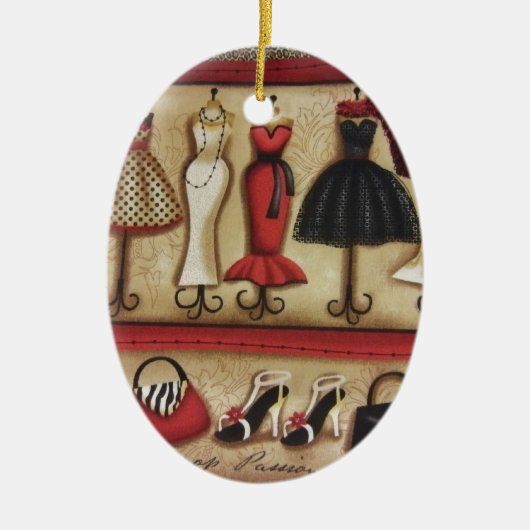 Haute Mode Keramisch Ornament (Voorkant)