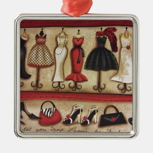 Haute Mode Metalen Ornament (Voorkant)
