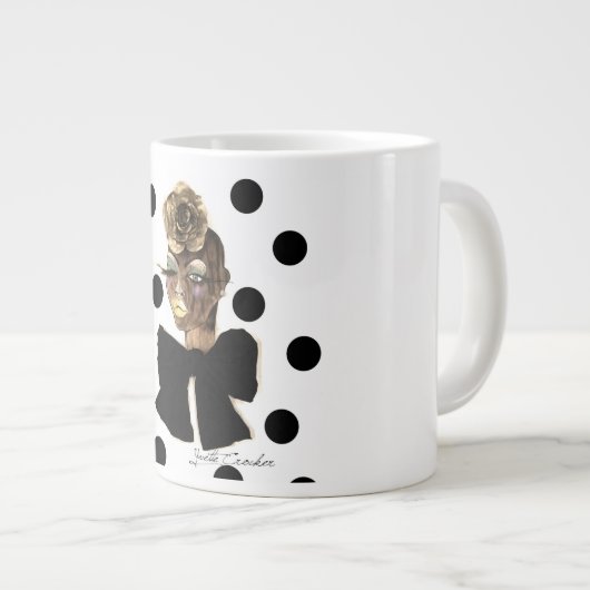 HAUTE Polka Dot Cup Grote Koffiekop (Voorkant rechts)