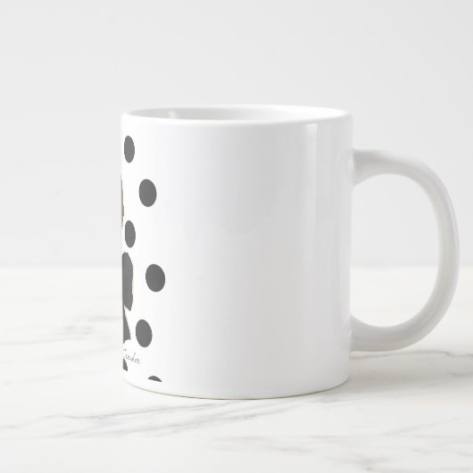 HAUTE Polka Dot Cup Grote Koffiekop (Rechts)
