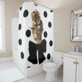 HAUTE Polka Dot Shower Curtain Douchegordijn (In situ)