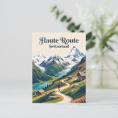 Haute Route Zwitserland Briefkaart (Staand voorkant)
