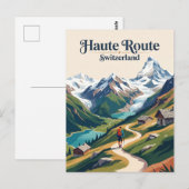 Haute Route Zwitserland Briefkaart (Voorkant / Achterkant)