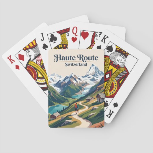 Haute Route Zwitserland Pokerkaarten (Achterkant)
