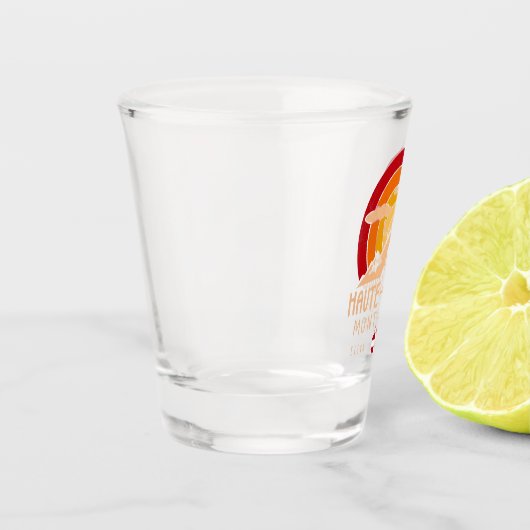 Haute-Savoie Frankrijk Retro Zonsondergang Skiën S Shot Glas (Links)