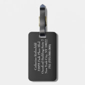 Hauteleash barok bagagelabel (Achterkant verticaal)