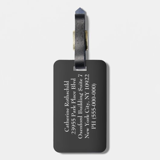 Hauteleash barok bagagelabel (Achterkant verticaal)