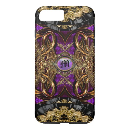Hauteleash Hampton Curtsey Cute Baroque Case-Mate iPhone Case (Achterkant)