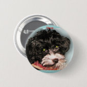 Hava Havanese! Ronde Button 5,7 Cm (Voorkant /achterkant)
