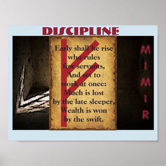 Havamal Discipline Poster (Voorkant)