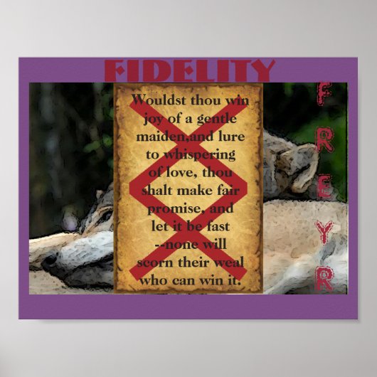 Havamal Fidelity Poster (Voorkant)