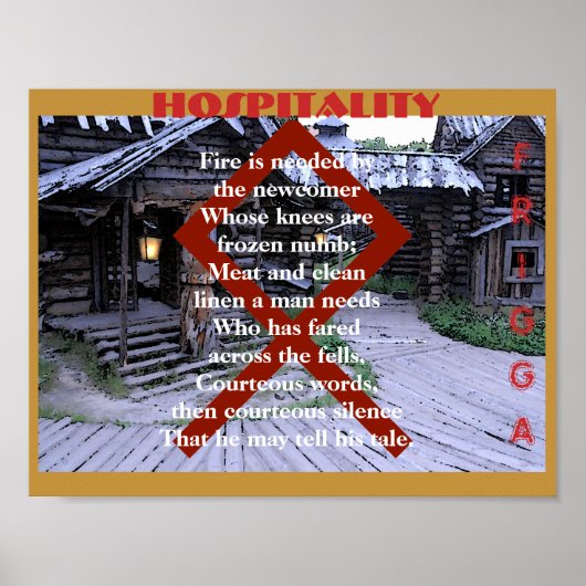 Havamal Hospitality Poster (Voorkant)