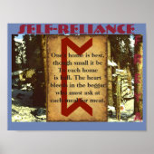 Havamal Self-Reliance Poster (Voorkant)