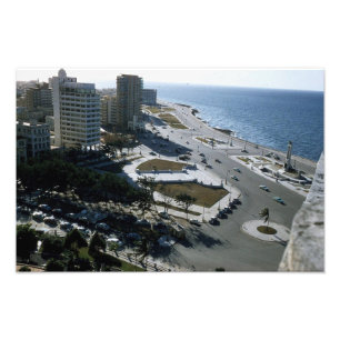 Havana 1957 in kleur foto afdruk