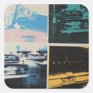 Havana 1 vierkante sticker