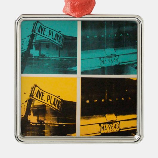 Havana 2 metalen ornament (Voorkant)