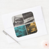 Havana 3 vierkante sticker (Envelop)