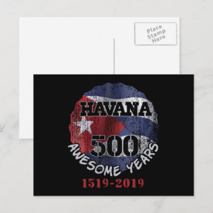 Havana 500 Geweldige Jaren - Cuba Jubileum Briefkaart