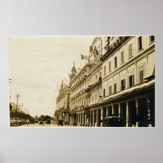 Havana Antiek Street Scene uit 1920 Poster (Voorkant)