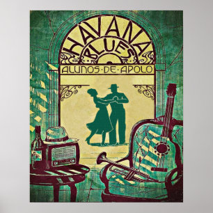 Havana Blues, danskoppel, feest,  Poster