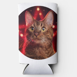 Havana Brown Cat (ras met sterrenachtergrond) Seltzer Blikjeskoeler