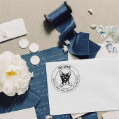 Havana Brown Cat Retouradres Rubberstempel