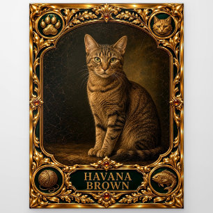 Havana Brown, Juweel-erfstuk Kunst Briefkaart
