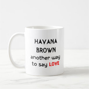 havana bruine liefde koffiemok