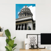 Havana Capitool Gebouw Cuba Souvenir Poster (Thuiskantoor)