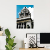 Havana Capitoolgebouw Cuba Souvenir Poster (Thuiskantoor)