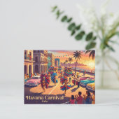 Havana Carnaval Cuba Briefkaart (Staand voorkant)