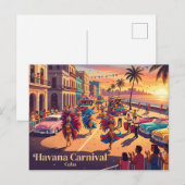 Havana Carnaval Cuba Briefkaart (Voorkant / Achterkant)