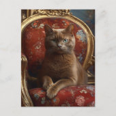  Havana Cat Portrait Regal Painting Briefkaart (Voorkant)